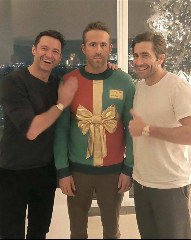 Create meme: Ryan Reynolds Hugh Jackman and Jake Gyllenhaal Sweater, Ryan Reynolds , Ryan Reynolds in a sweater