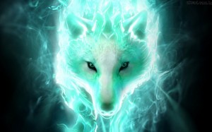 Создать мем: ледяной волк картинки, крутые волки аватар, фото неонового волка