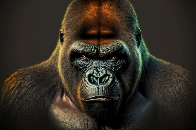 Создать мем: крутая горилла, злая горилла, горилла обезьяна