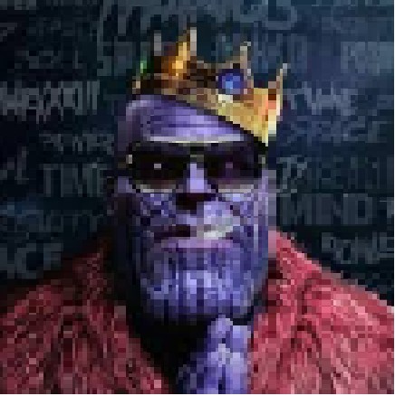 Create meme: Thanos , big boss, Thanos in the crown