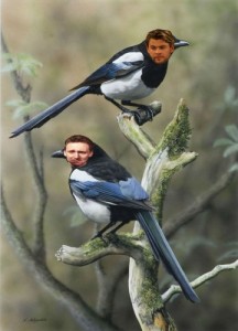 Create meme: Thor and Loki two magpies