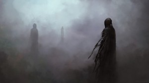 Create meme: photo Dementor, Dementor, man in the fog