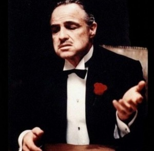 Create meme: don Corleone meme, godfather, doing it without respect