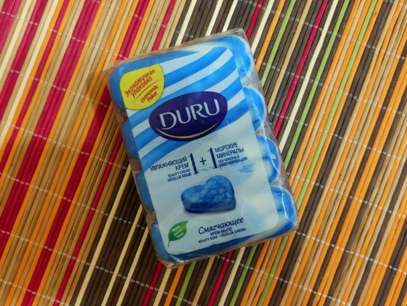 Create meme: duru soap, duru solid soap, toilet soap "duru" soft sensations 1+1 sea minerals 4x90 gr.