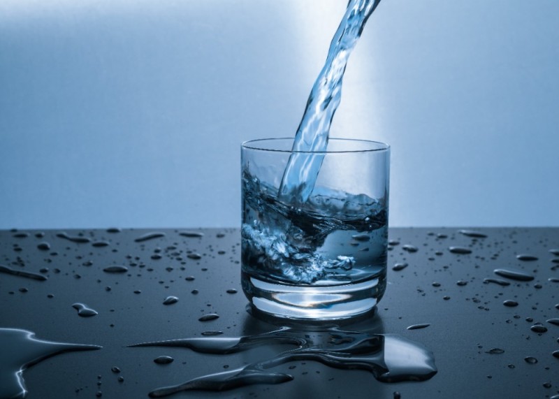 Create meme: a glass of water, the water is clean, purified water