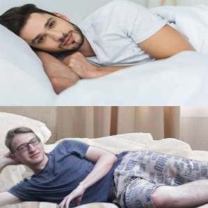 Create meme: poses for sleep, a man sleeps