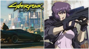 Create meme: Ghost anime, anime gun, Ghost in the shell anime