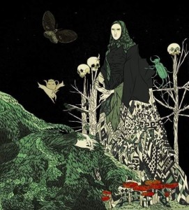 Create meme: tin can forest wallpaper, harry clarke illustrations, sylosis dormant heart