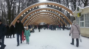 Create meme: Sokolniki, Sokolniki Park in winter, Sokolniki Park winter