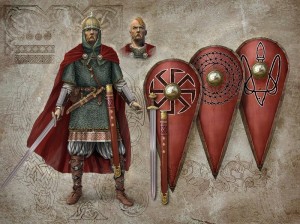 Create meme: warrior of Kievan Rus, Slavic warrior, medieval