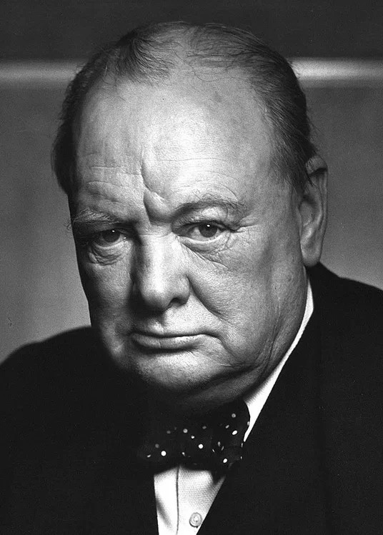 Create meme: Winston Churchill , Winston Churchill portrait, the voices of historical figures of the real 20th century