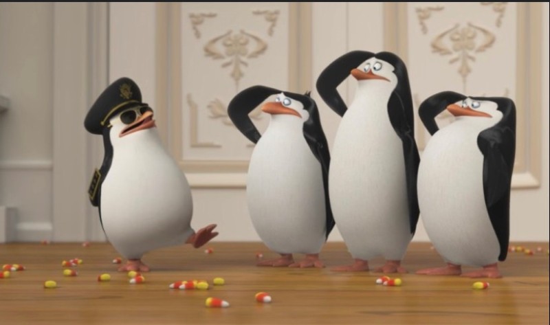 Создать мем: рико пингвин, мультик пингвины, пингвины мадагаскара