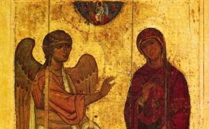 Создать мем: устюжское благовещение икона архангел гавриил, икона устюжское благовещение, устюжское благовещение новгородская икона