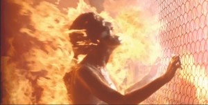 Create meme: burning Sarah Connor, sifco nuclear explosion terminator 2, terminator explosion
