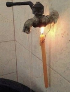 Create meme: hot water