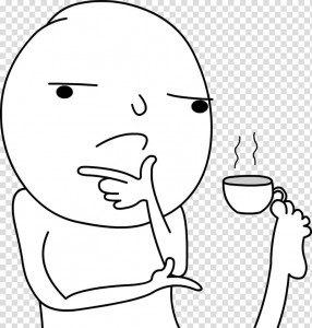 Create meme: meme with coffee Cup in his leg, meme hmmm, memes brooding
