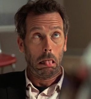 Create meme: Hugh Laurie , Dr. house , everybody lies