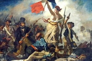 Create meme: liberty at the barricades by Delacroix Louvre, liberty at the barricades by Delacroix, Delacroix liberty leading the people