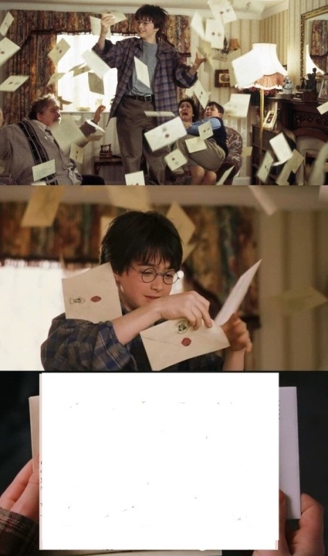 Create meme: Harry Potter and the Philosopher's Stone Letters, Harry Potter , Harry Potter and the philosopher's stone 