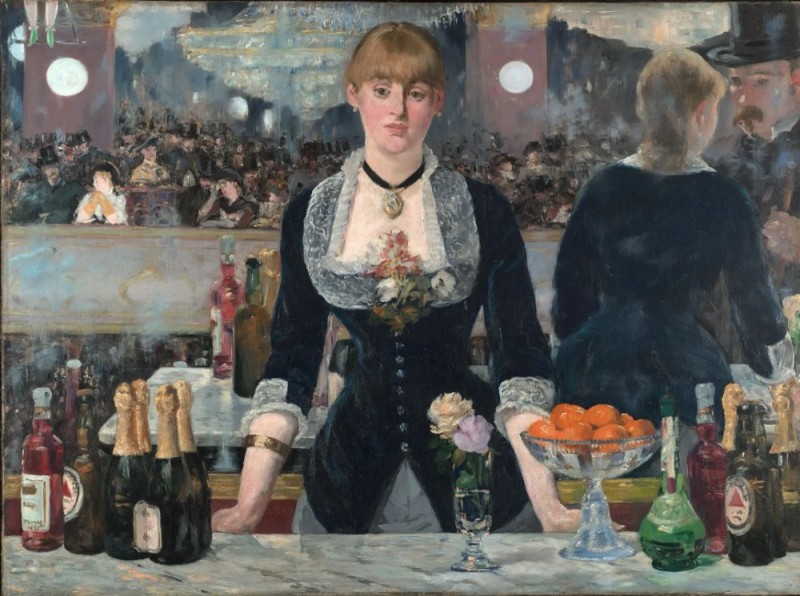 Create meme: Foley Berger bar painting by Edouard Manet, eduard manet, Edouard Manet bar in Folies Bergere 1882