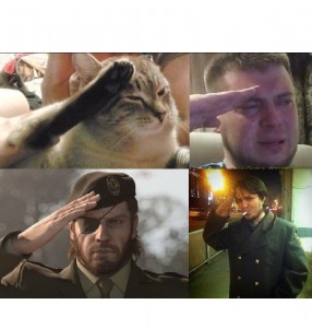 Create meme: salute, press f to pay respect, photo salute meme