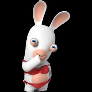 Создать мем: кролик смешной, бешеные кролики мультик, бешеный кролик из мультика