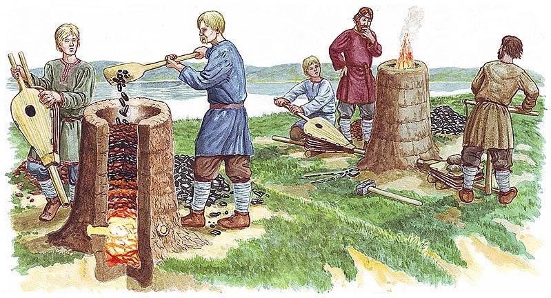 Создать мем: восточных славян, древняя печь домница, сыродутная печь домница