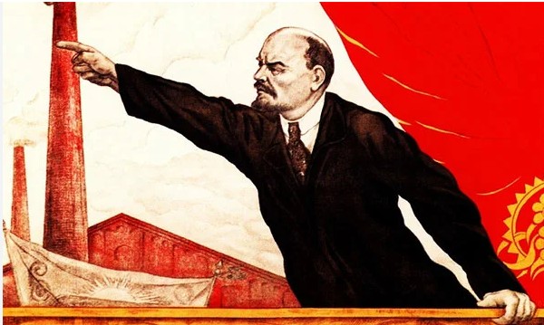 Create meme: Vladimir Ilyich Lenin , communist poster, the ghost of communism haunts europe poster