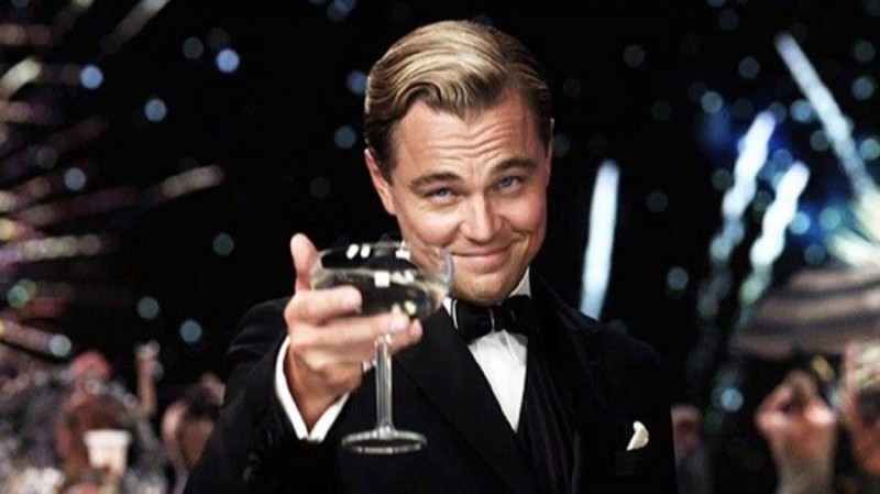 Create meme: Leonardo DiCaprio the great Gatsby, Gatsby DiCaprio, Leonardo DiCaprio the great Gatsby