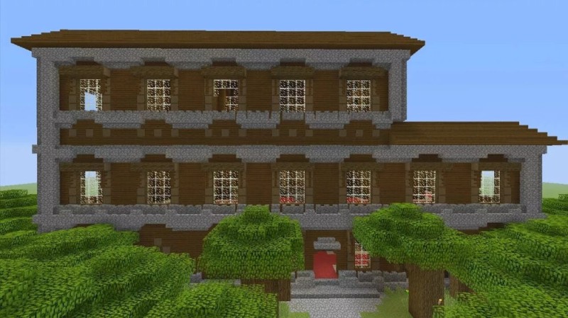 Create meme: forest mansion in minecraft, forest mansion in minecraft, Minecraft Mansion