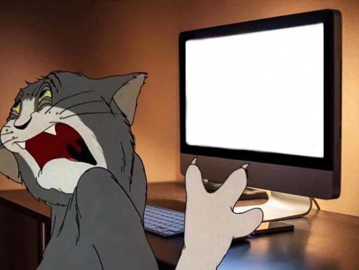 Create meme: Tom and Jerry , tom and jerry meme with computer, Tom cat meme