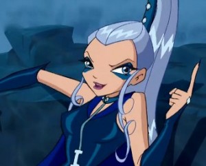 Create meme: icy from winx, the winx and the Trix black, icy Trix screenshots