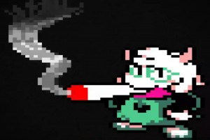 Создать мем: pixel art, тоби фокс, deltarune ralsei sprite