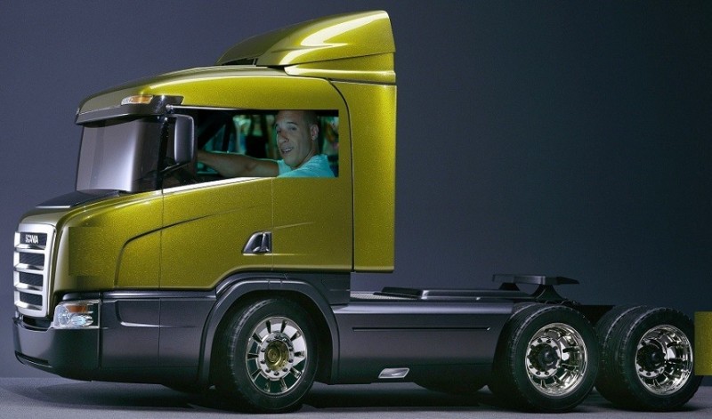 Create meme: american truck scania, tractor, scania of the future tractor