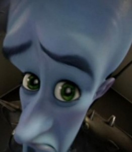 Create meme: megamind Roxanne, cartoon, megamind