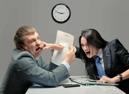 Create meme: conflict at work , method, anger at work