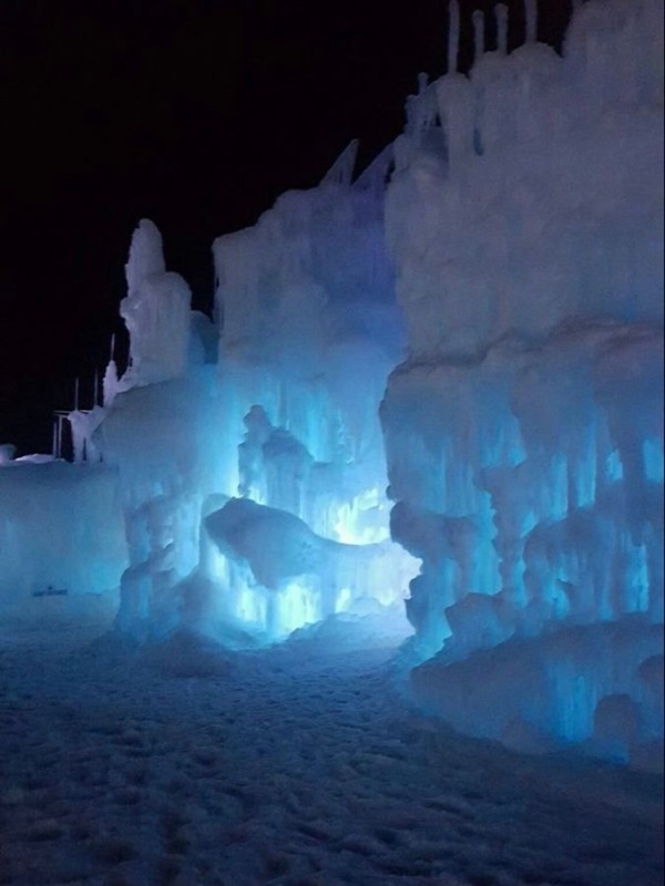 Create meme: The ice castle, beautiful icy places, Ice paradise