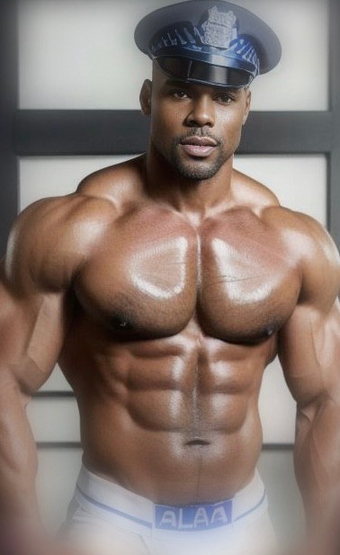 Create meme: big pumped-up black man, ebony Jock, inflated Negro