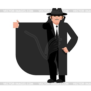 Create meme: Mafia boss vector, the smuggler, the merchant in the coat