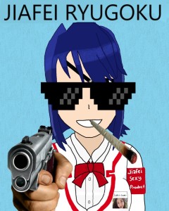 Create meme: andere, yandere simulator, anime