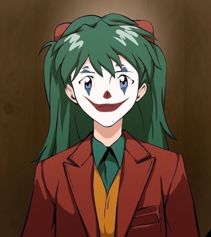 Create meme: Shinji the clown evangelion, anime clown evangelion, evangelion