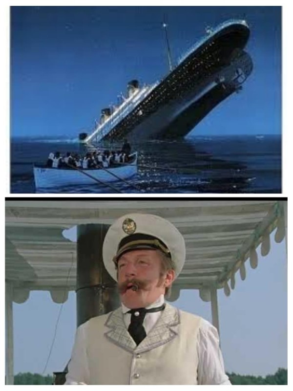 Создать мем: титаник фильм 1997 корабль, тонущий титаник, титаник 3