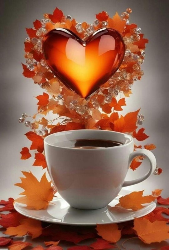 Create meme: good autumn morning, good morning autumn, greeting cards with a good autumn morning