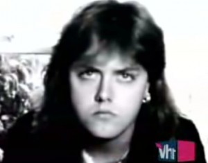 Create meme: Lars Ulrich young