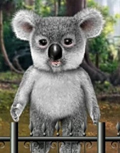 Создать мем: коала на земле, куала животное, коала рисунок