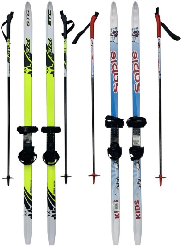 Create meme: ski set stc 100-130 cm with semi-rigid fasteners, cross-country skiing, skis for children bystriki