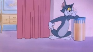 Create meme: tom and jerry, Tom and Jerry if the house is infested with mice, Tom and Jerry the invisible mouse