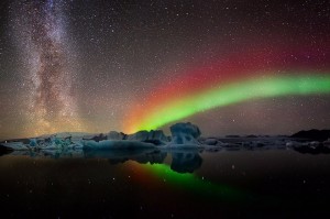 Create meme: aurora borealis, Northern lights in the Arctic, Northern lights pictures