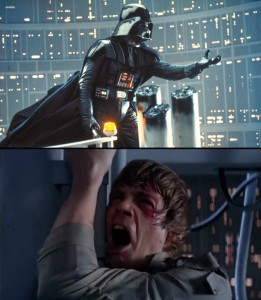 Create meme: Luke Skywalker nooo, Darth Vader Luke I am your father, Luke Skywalker nooo