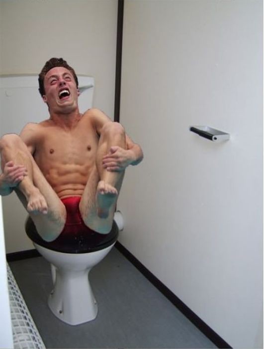 Create meme: the man on the toilet, the toilet is funny, the man on the toilet